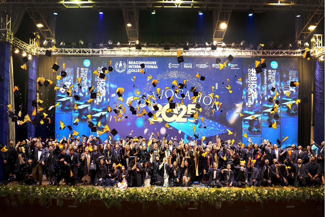 The cap toss celebrates achievement and new beginnings
