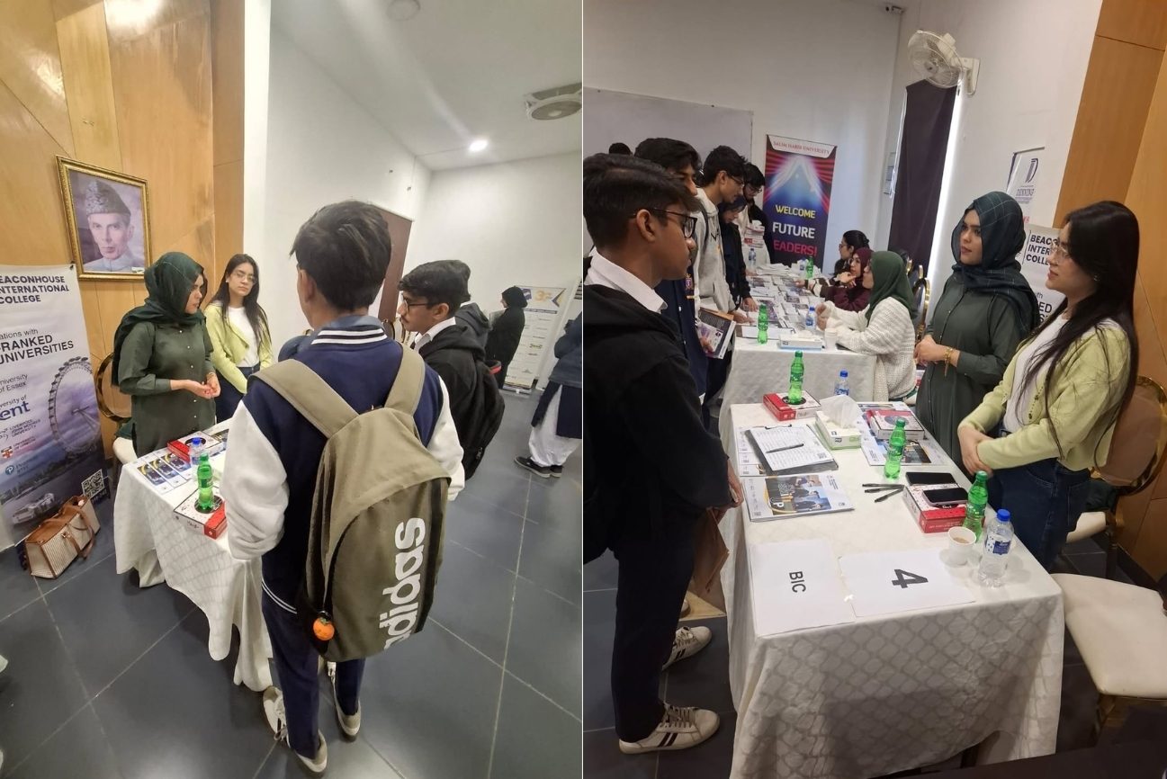 BIC Karachi Team at Titan College Education Fair