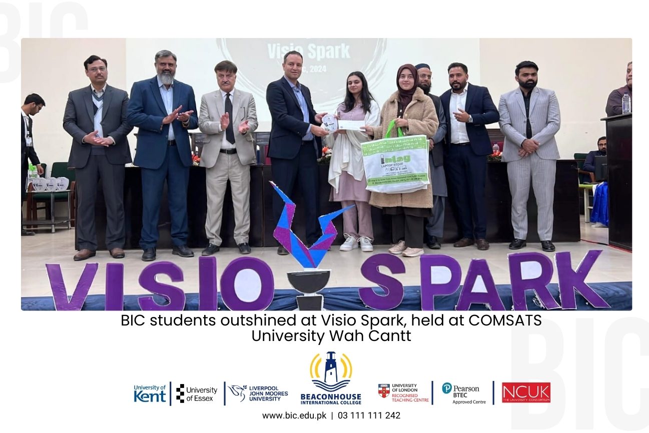 Deena Khan and Rubaisha Nadeem from the BSc (Hons) CS department triumphed at Visio Spark's Code Debugging Competition.