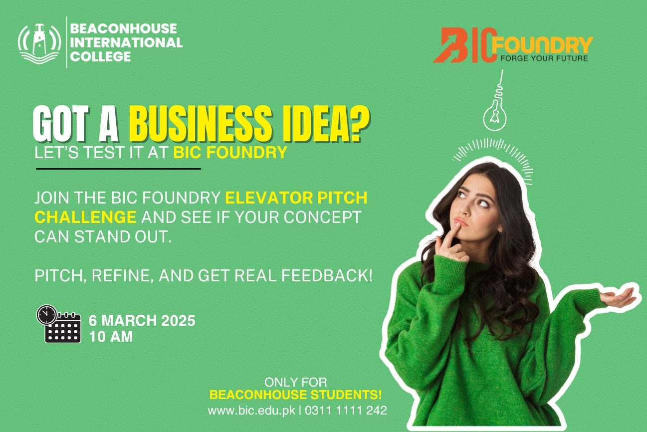 Got a Business idea. Let's test it at BIC Foundry