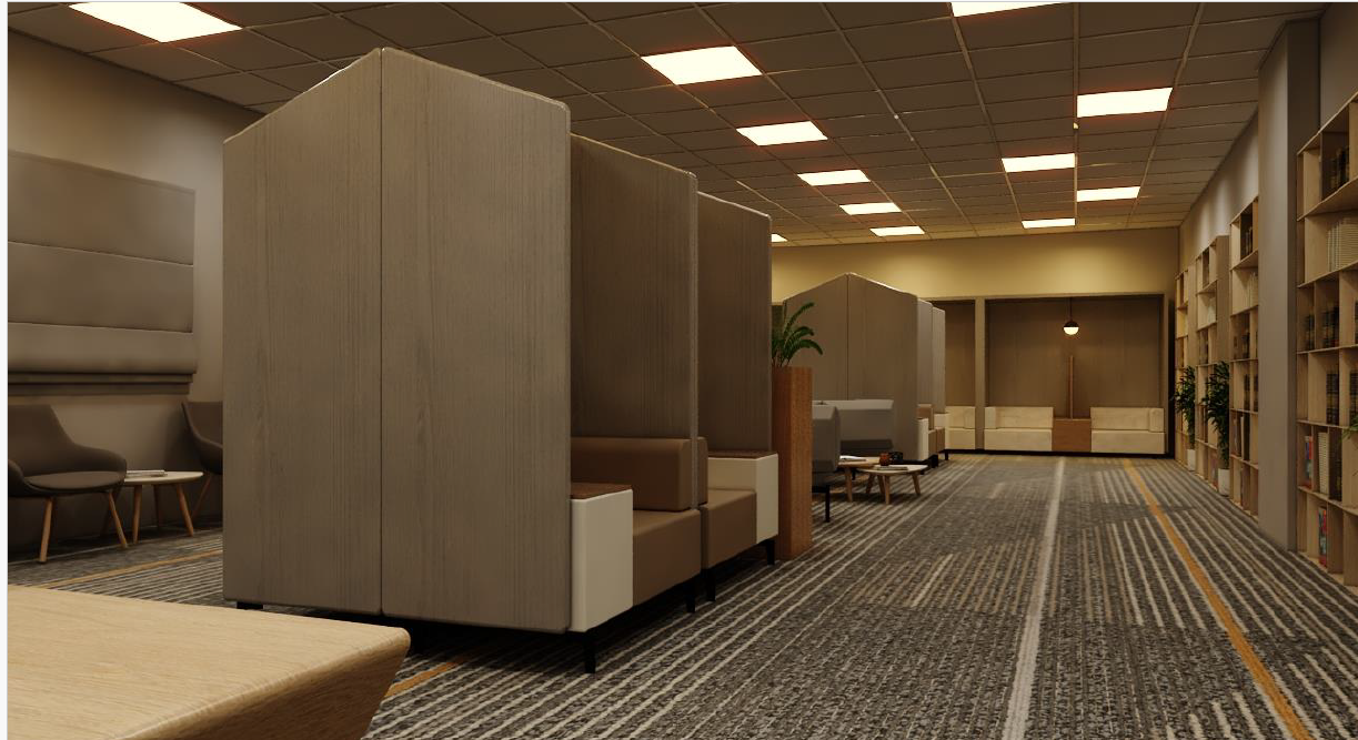 Mezzanine Floor: Library
